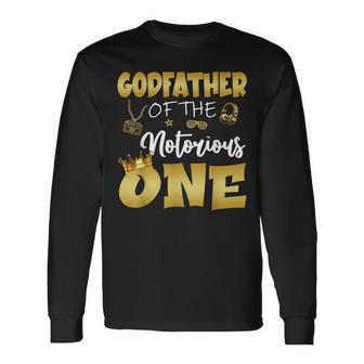 Godfather Of The Notorious One Hip Hop Themed 1St Birthday Long Sleeve T-Shirt - Monsterry CA