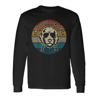 Goldendoodle Best Doodle Dad Ever Vintage Dog Long Sleeve T-Shirt - Monsterry UK