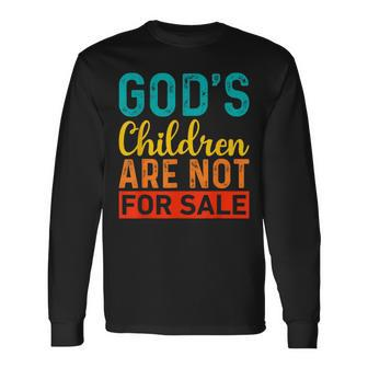 Gottes Kinder Stehen Nicht Zum Verkauf Lustig Langarmshirts - Seseable