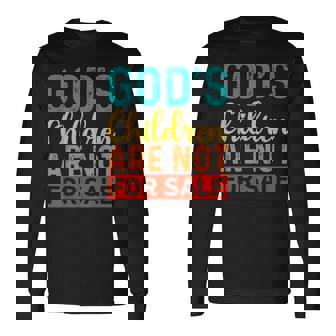 Gottes Kinder Stehen Nicht Zum Verkauf Lustig Langarmshirts - Seseable