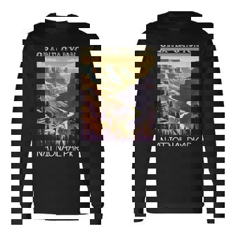 Grand Canyon National Park Vintage Hiking Camping Vacation Long Sleeve T-Shirt - Seseable