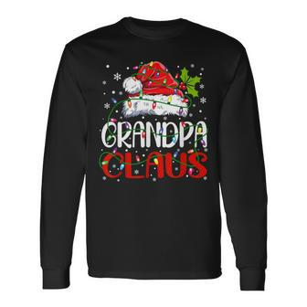 Grandpa Claus Christmas Santa Matching Family Xmas Pajamas Long Sleeve T-Shirt - Seseable