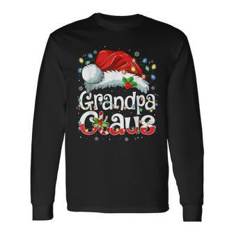 Grandpa Claus Xmas Santa Matching Family Christmas Pajamas Long Sleeve T-Shirt - Seseable