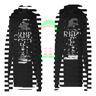 The Grandpa Elf Christmas Family Matching Xmas Group Long Sleeve T-Shirt - Thegiftio