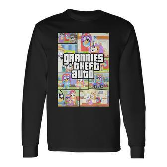 Grannies Theft Auto Long Sleeve T-Shirt - Monsterry