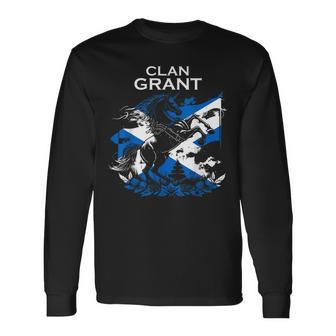 Grant Clan Family Last Name Scotland Scottish Long Sleeve T-Shirt - Seseable