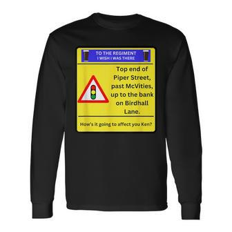 The Grapes Public House Temporary Traffic Lights Long Sleeve T-Shirt - Thegiftio UK