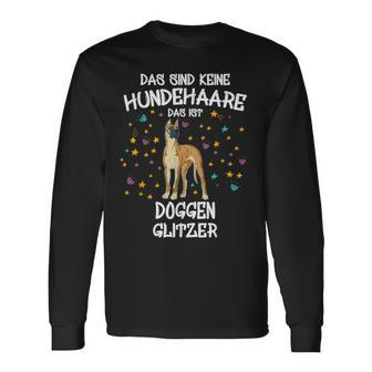 Great Dane Glitter Dog Holder Great Dane Dog Langarmshirts - Seseable