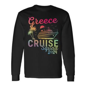 Greece Cruise Family 2024 Squad Vacation Matching Family Long Sleeve T-Shirt - Seseable