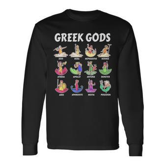 Greek Mythology Gods Mythology Ancient Gods Of Greece Long Sleeve T-Shirt - Thegiftio UK