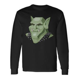 Green Troll Green Monster Troll Long Sleeve T-Shirt - Monsterry UK