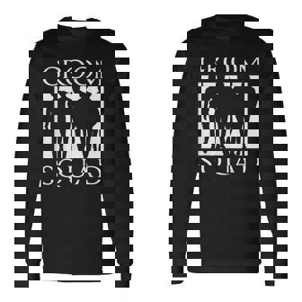 Groom Squad Groomsmen Team For Guys Long Sleeve T-Shirt - Monsterry