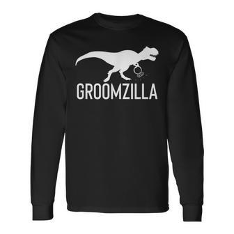 Groomzilla Groom Wedding Husband Long Sleeve T-Shirt - Monsterry DE