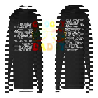 Groovy Daddy Retro Matching Family 60S 70S Dad Father’S Day Long Sleeve T-Shirt - Thegiftio UK