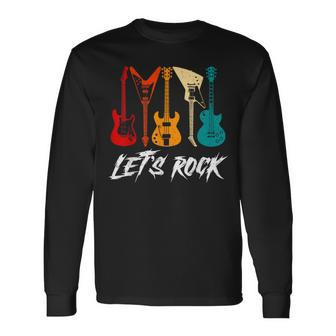 Guitar Player Guitarist Rock Music Lover Guitar Long Sleeve T-Shirt - Seseable