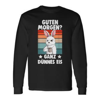 Guten Morgen Ganz Thin Ice Cream Rabbit S Langarmshirts - Seseable