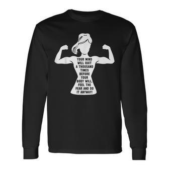 Gym Motivation Workout Motivational Fitness Lover Long Sleeve T-Shirt - Monsterry DE