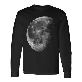 Half Moon Crescent Lunar Long Sleeve T-Shirt - Thegiftio UK
