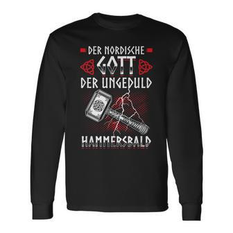 Hammersbald Nordic Mythology Patience Impatience Langarmshirts - Geschenkecke