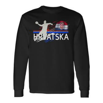 Handball Hrvatska Croatia Langarmshirts - Seseable