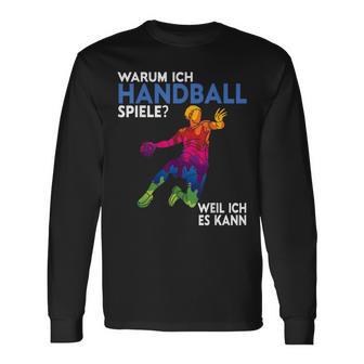 Handball Spieler s Für Herren Frauen Und Handball Fans Langarmshirts - Geschenkecke