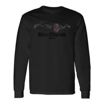 Hands Of Brisket Meat Church Bbq Long Sleeve T-Shirt - Monsterry DE