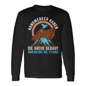 Handwerker Haben Die Arche Gebaut Carpenter's Black S Langarmshirts - Seseable