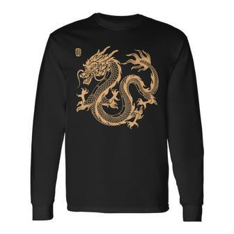 Happy Chinese New Year 2024 Year Of The Dragon China Dragon Long Sleeve T-Shirt - Thegiftio UK