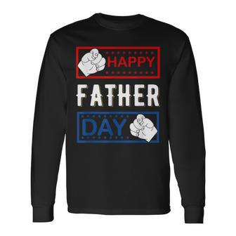 Happy Father's Day 2024 Daddy For Dad Mom Son Daughter Long Sleeve T-Shirt - Seseable