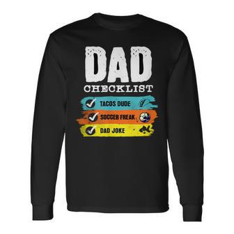 Happy Father's Day Dad Checklist 2024Best Dad For Girl Long Sleeve T-Shirt - Seseable