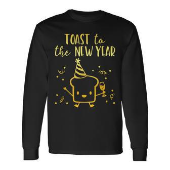 Happy New Year Nye Party New Years Eve Confetti Long Sleeve T-Shirt - Seseable
