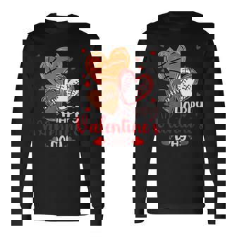 Happy Valentines Day Basketball Baseball Football Boys Mens Long Sleeve T-Shirt | Mazezy