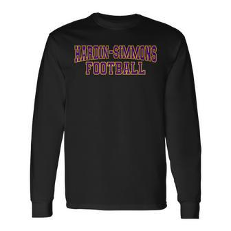 Hardin Simmons University Football Ppl01 Long Sleeve T-Shirt - Thegiftio UK