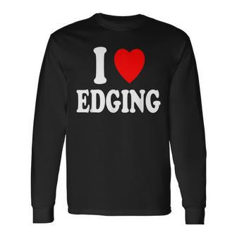 I Heart Love Edging Long Sleeve T-Shirt - Seseable