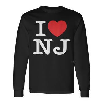 I Heart Nj Love New Jersey Long Sleeve T-Shirt - Monsterry UK