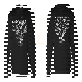 Heavy Metal Over All Iintage Heavy Metal Guitarra Camiseta de manga larga - Regaloses