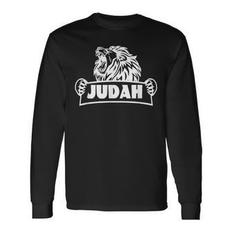 Hebrew Israelite Clothing Lion Of Judah T Long Sleeve T-Shirt - Monsterry DE