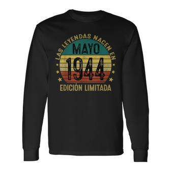 Hecho En 1944 80 Años Las Leyendas Nacen En Mayo 1944 Camiseta de manga larga - Regaloses