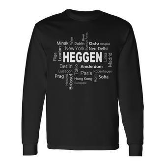 With Heggen New York Berlin Heggen Meine Hauptstadt Black Langarmshirts - Seseable