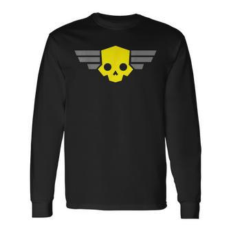 Hell Of Divers Helldiving Skull Gaming Dive Lovers Long Sleeve T-Shirt - Seseable