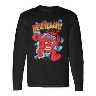 Hell Yeah Be Kool In This Sugar Drink Cherry Flavored Long Sleeve T-Shirt - Monsterry UK