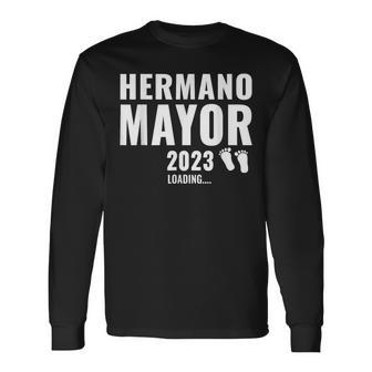 Hermano Mayor 2023 Loading Anuncio De Embarazo Long Sleeve T-Shirt - Monsterry CA