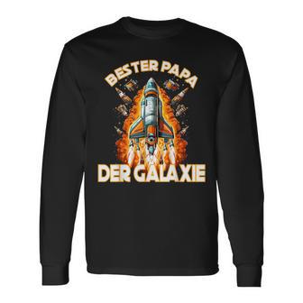 Herren Bester Papa Der Galaxieatertag Langarmshirts - Geschenkecke