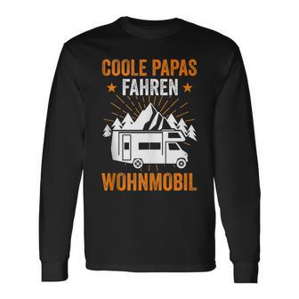 Herren Camping Papaateratertag Wohnwagen Wohnmobil Camper Langarmshirts - Geschenkecke