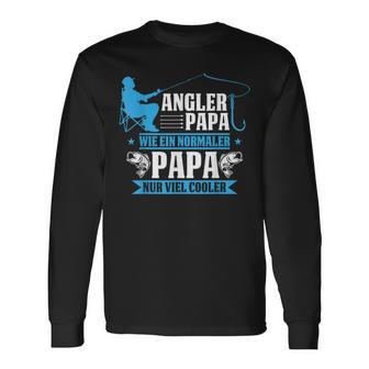 Herren Cooler Angler Papaater Fischen Angelnatertag Spruch Langarmshirts - Geschenkecke