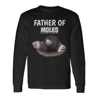 Herren Jungen Father Of Moles Papaatertag Maulwurf Langarmshirts - Geschenkecke