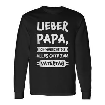 Herren Lieber Papa Alles Gute Zumatertag Papaatertag Langarmshirts - Geschenkecke