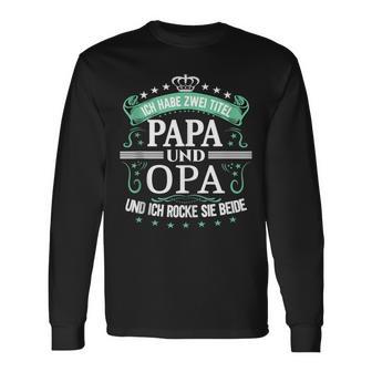 Herren Opa Atertag Papa Spruch Grossvater Geburtstag Langarmshirts - Geschenkecke