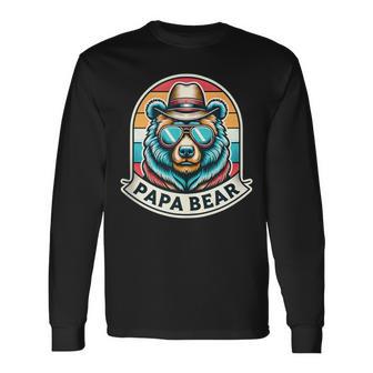 Herren Papa Bär Papa Bär Spruch Lustig Langarmshirts - Geschenkecke