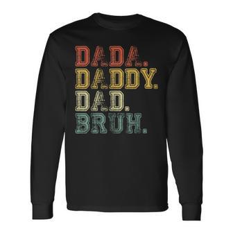 Herren Papa Papa Papa Bruh Lustigerater Langarmshirts - Geschenkecke